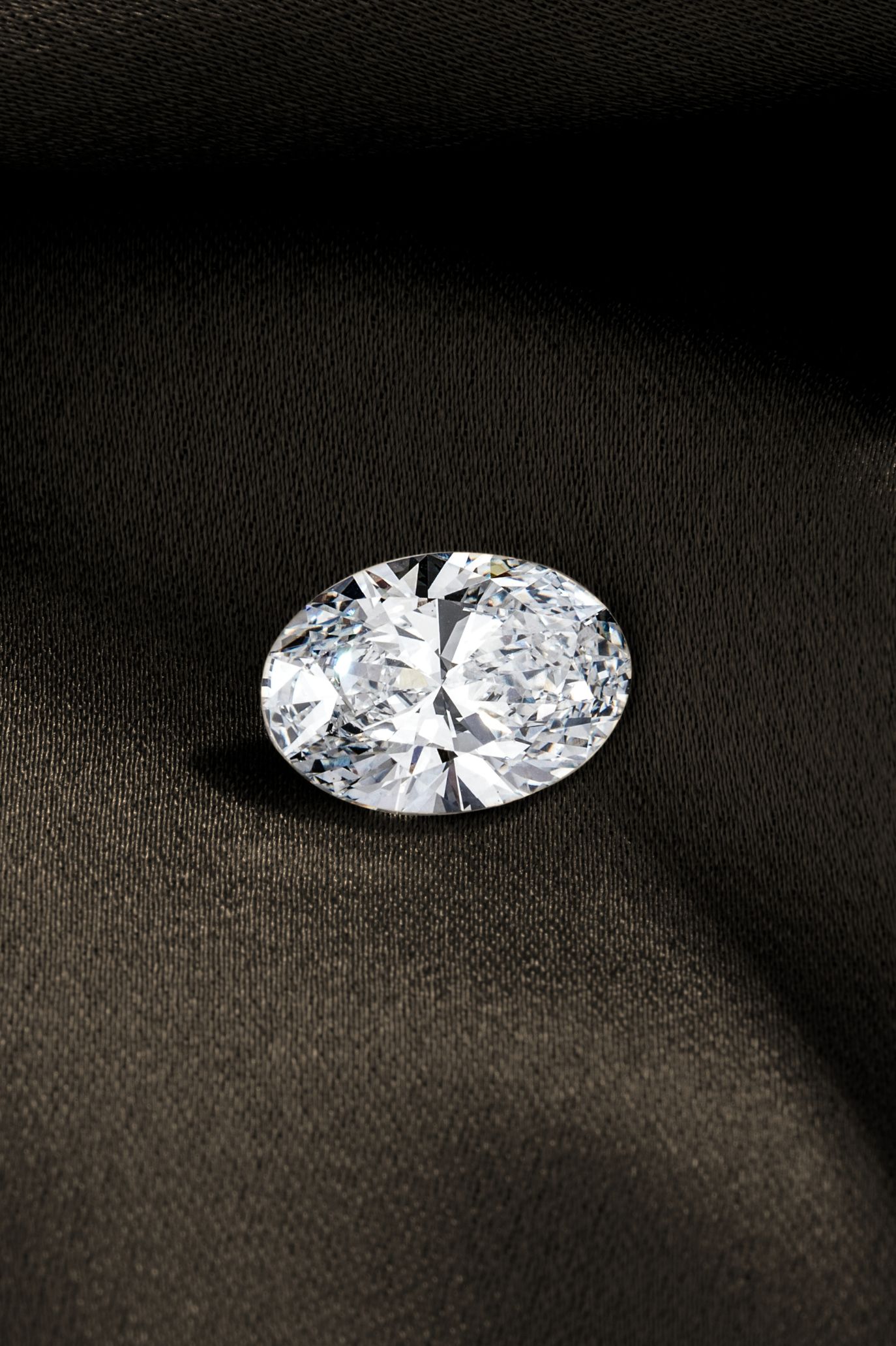 Polished diamonds floating